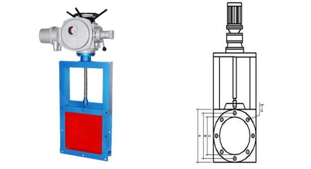 電動(dòng)方形閘板閥如何安裝、結(jié)構(gòu)圖