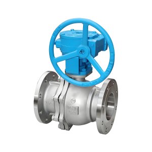 Q341F-16P DN50，DN100不銹鋼渦輪法蘭球閥